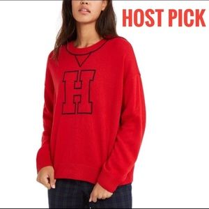 Tommy Hilfiger M Red Varsity Sweater
